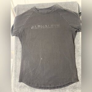 Alphalete Black Short Sleeve Logo Tee